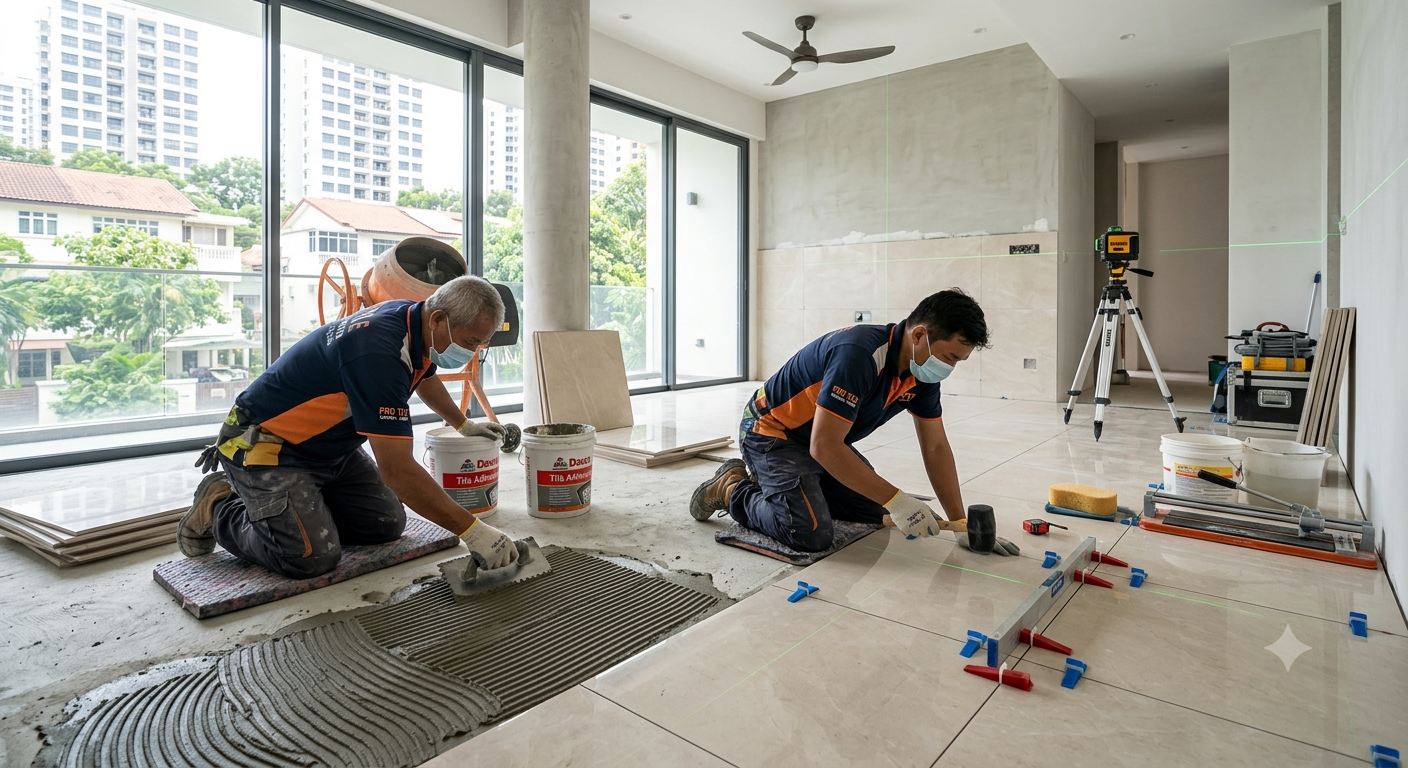Cement & Tiling Work